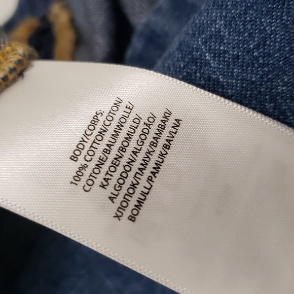 NWT Polo by Ralph Lauren Casual 100% Cotton Denim Dress Grommet Lace Detail - Picture 8 of 9